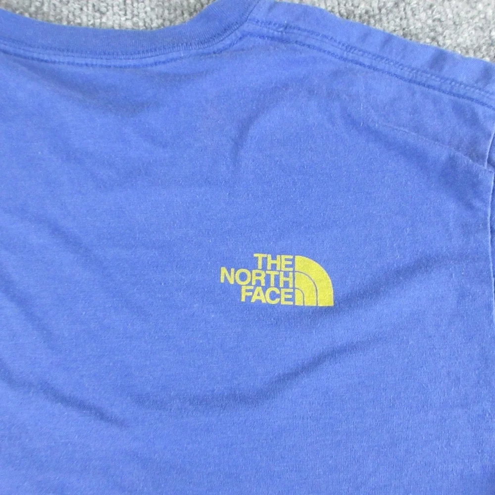The North Face Shirt Men S Blue Never Stop Exploring Graphic Tee Outdoors Casual